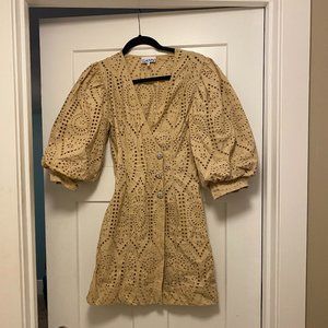 Ganni Eyelet Dress Size 6
